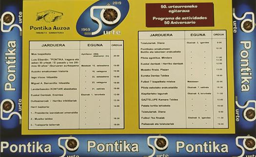 Actividad Pontika cumple 50 años 