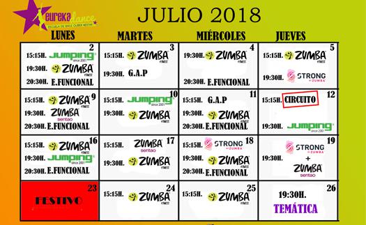 Actividad Ponte en forma, ¡también en julio! 